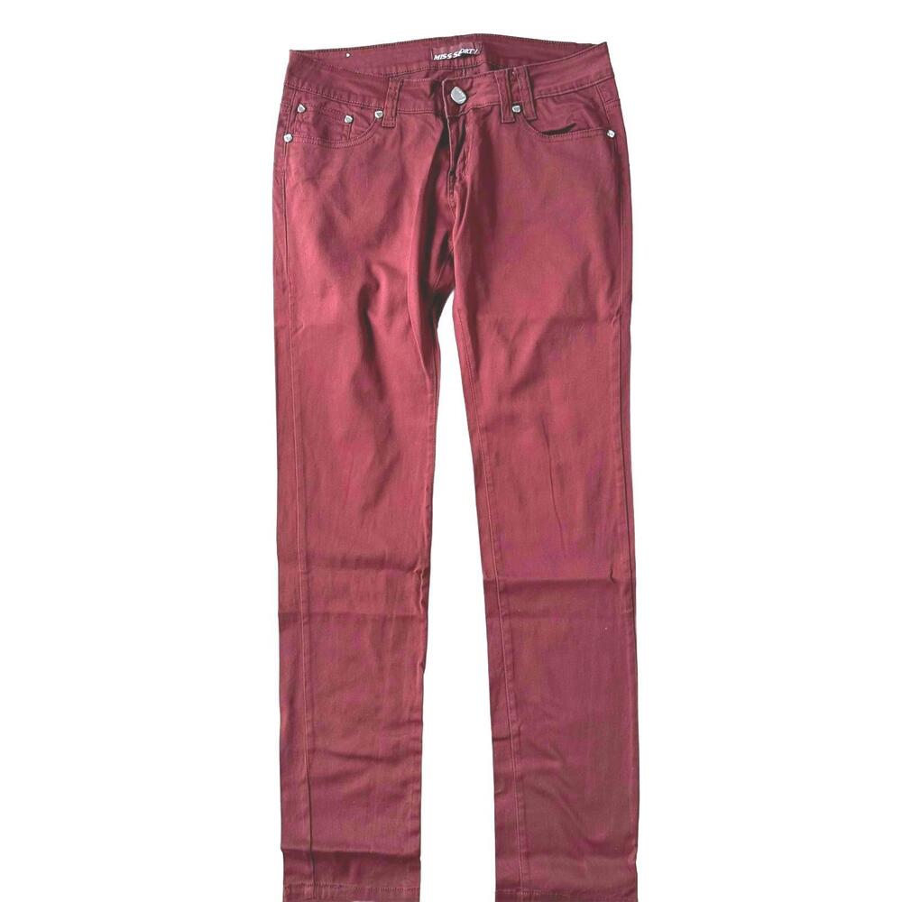 Miss Sporty Cooper Brick Red Skinny Jeans - Size 30